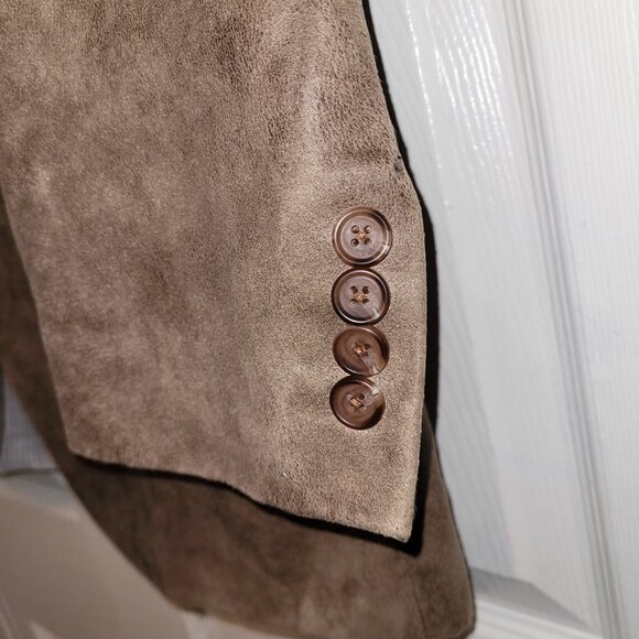 Lauren Ralph Lauren Faux Suede Sport Coat Blazer 46L - Picture 3 of 9